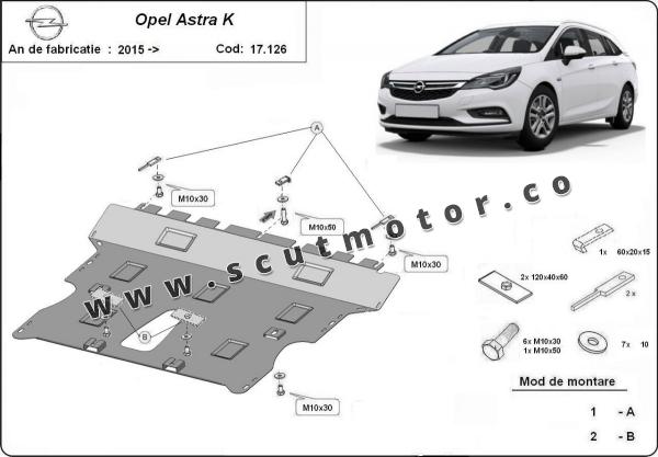 Scut motor Opel Astra K 1