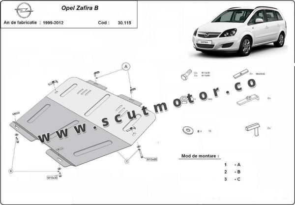 Scut motor Opel Zafira B 1