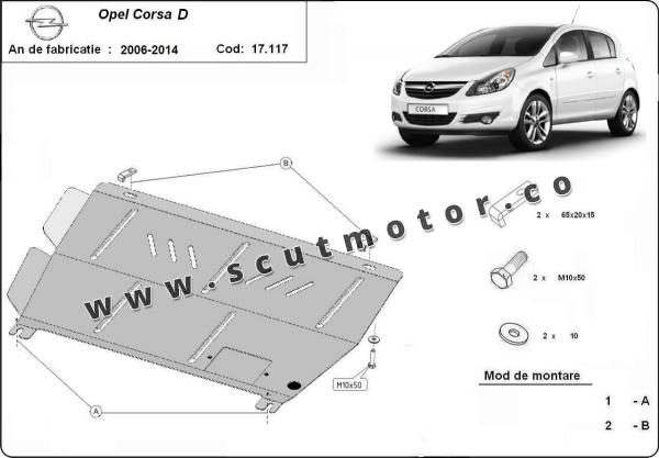 Scut motor Opel Corsa D 1