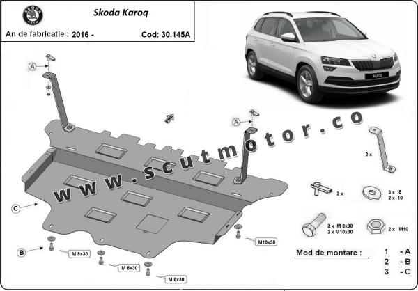 Scut motor Skoda Karoq - cutie de viteză automată 1