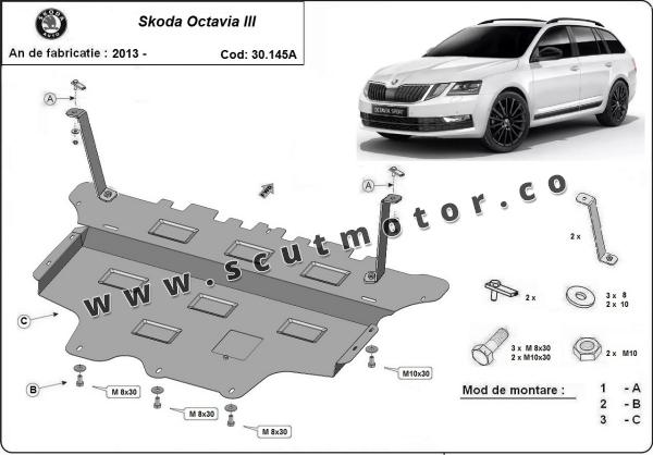 Scut motor și cutie de viteză Skoda Octavia 3 - cutie de viteză automată 1