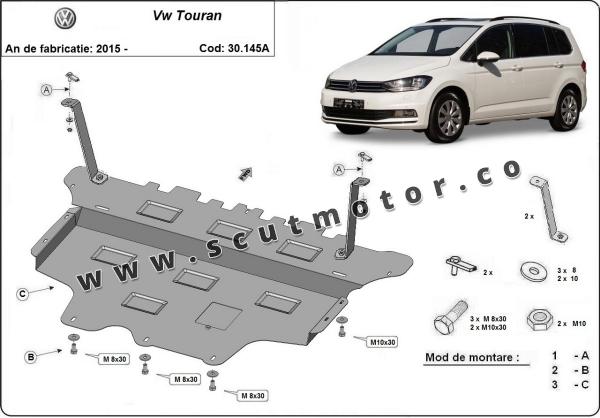 Scut motor Volkswagen Touran - cutie de viteză automată 1