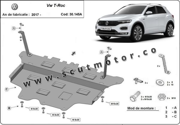 Scut motor Volkswagen T-Roc - cutie de viteză automată 1