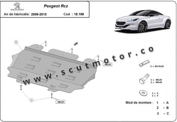 Scut motor Peugeot Rcz 1