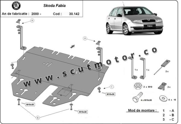 Scut motor Skoda Fabia 1 - Benzina 1