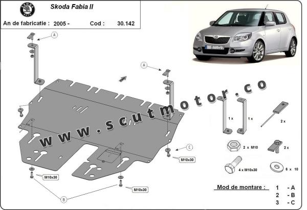 Scut motor Skoda Fabia 2 - Benzina 1