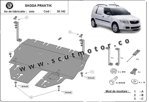 Scut motor Skoda Praktik 1