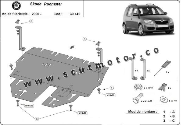 Scut motor Skoda Roomster 1