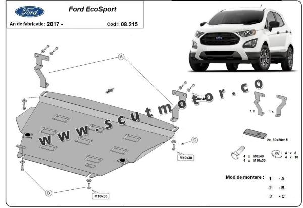 Scut motor și cutie de viteză Ford EcoSport 1