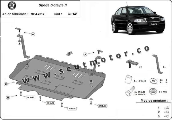 Scut motor Skoda Octavia 2 2