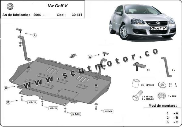Scut motor VW Golf 5 3