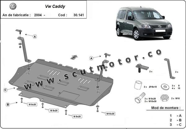 Scut motor  VW Caddy 2