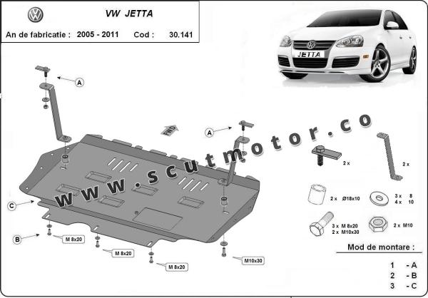 Scut motor VW Jetta 2