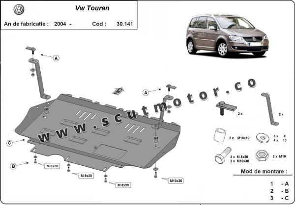 Scut motor Volkswagen Touran 2