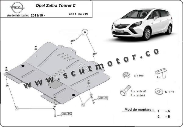 Scut motor metalic Opel Zafira C 1