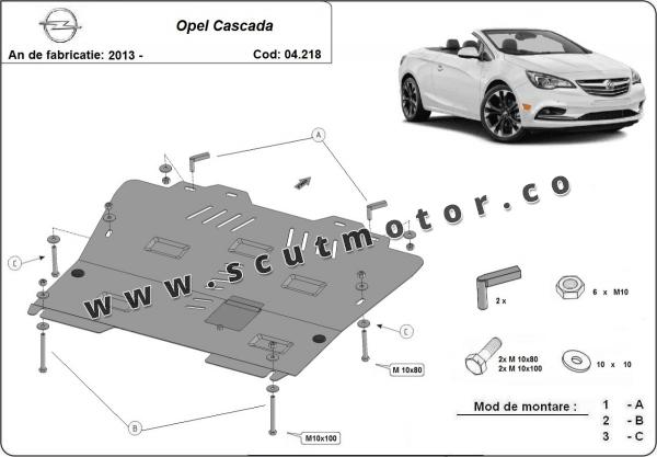 Scut motor Opel Cascada 1