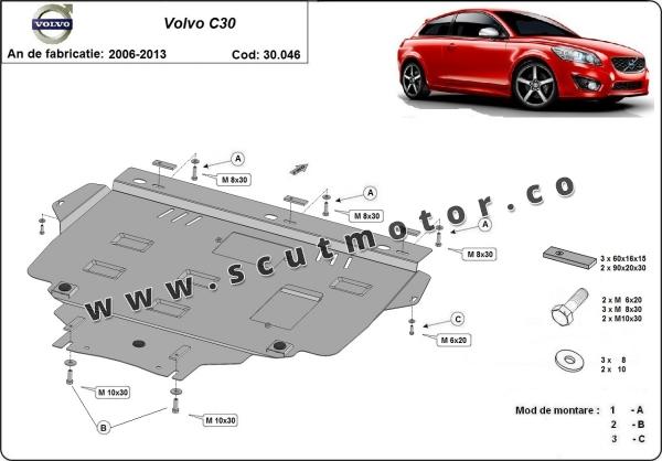 Scut motor Volvo C30 3