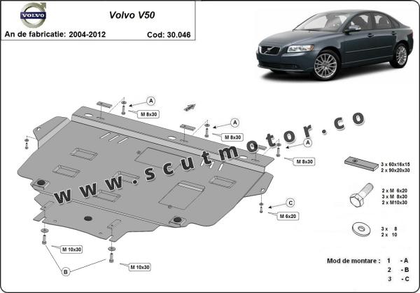 Scut motor Volvo V50 1