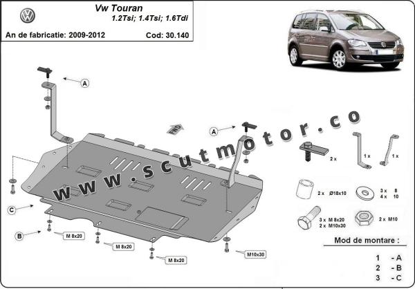 Scut motor Volkswagen Touran 1