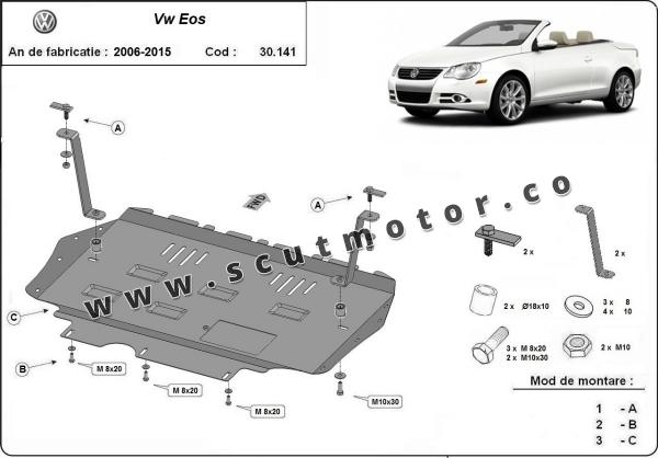 Scut motor  VW Eos 2