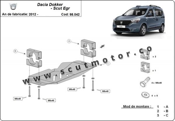 Scut Sistem Stop&GO, EGR Dacia Dokker 1