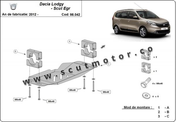 Scut Sistem Stop&GO, EGR Dacia Lodgy 1