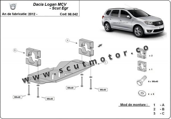 Scut Sistem Stop&GO, EGR Dacia Logan MCV 1