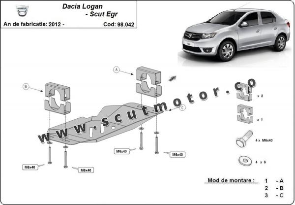 Scut Sistem Stop&GO, EGR Dacia Logan 2 3