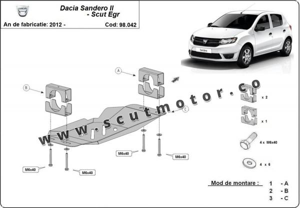 Scut Sistem Stop&GO, EGR Dacia Sandero 1