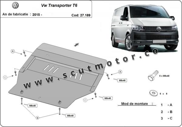 Scut motor Volkswagen Transporter T6 1