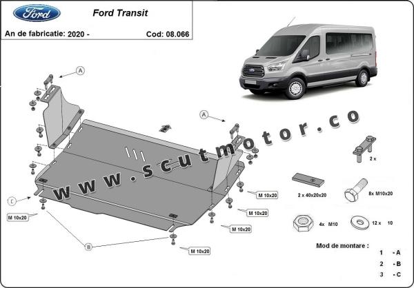 Scut motor Ford Transit - tractiune fata 1
