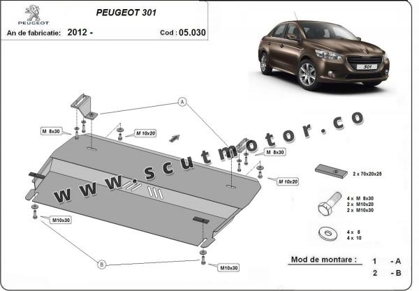 Scut motor și cutie de viteză Peugeot 301 1