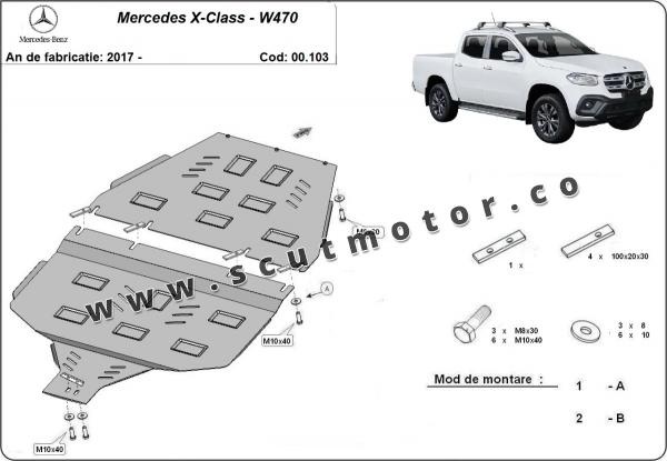 Scut cutie si reductor Mercedes X-Class 2