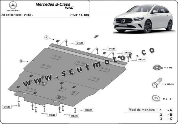 Scut motor Mercedes B-Class W247 1