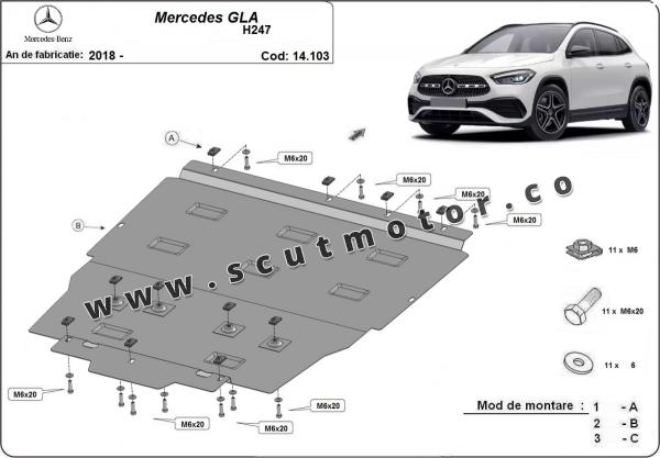 Scut motor Mercedes GLA H247 1