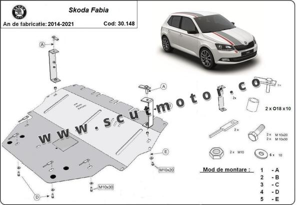 Scut motor Skoda Fabia 3 - Diesel 1