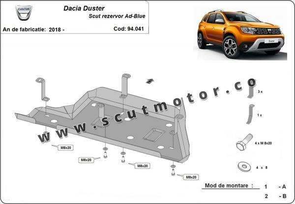 Scut rezervor AdBlue Dacia Duster 2