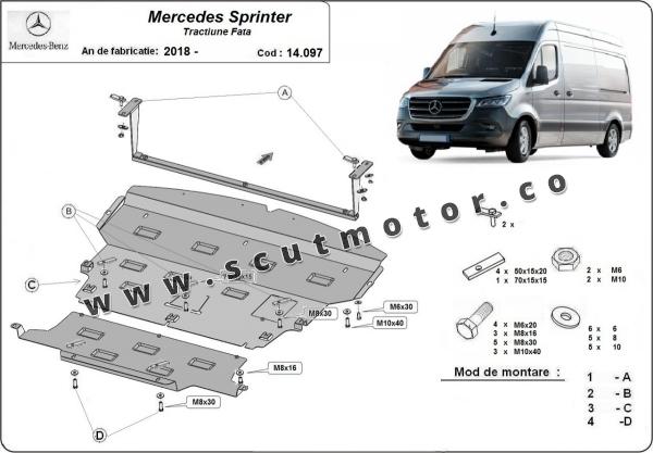 Scut motor Mercedes Sprinter-Tracțiune față 1