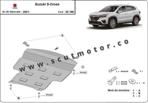 Scut motor și cutie de viteză Suzuki S-Cross 6