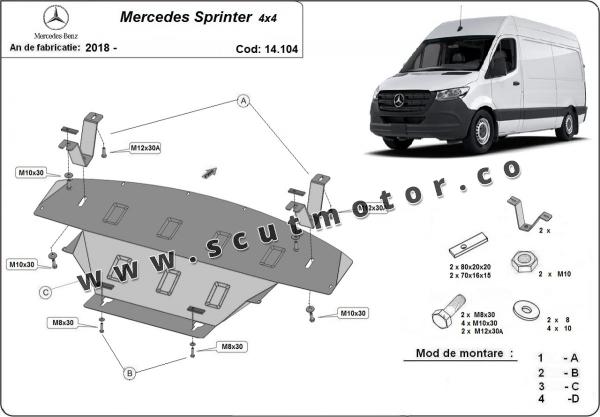 Scut motor Mercedes Sprinter 4x4 3
