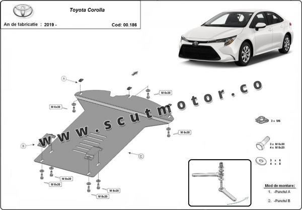 Scut antifurt catalizator pentru Toyota Corolla 3