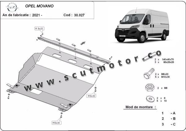 Scut motor Opel Movano 2