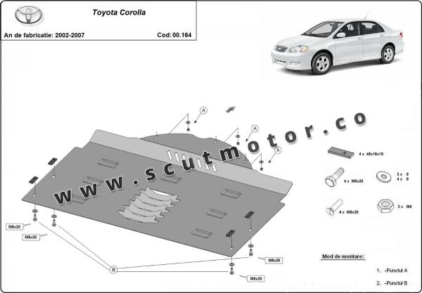 Scut antifurt catalizator pentru Toyota Corolla 7