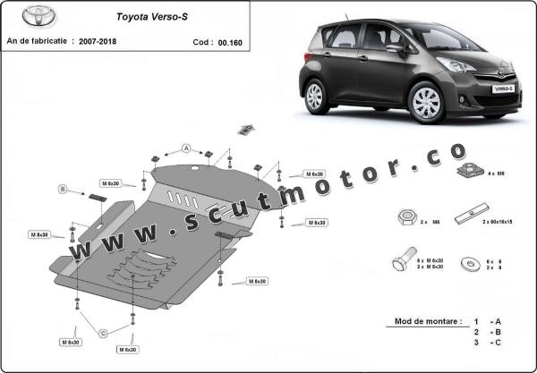 Scut antifurt catalizator pentru Toyota Verso-S 7