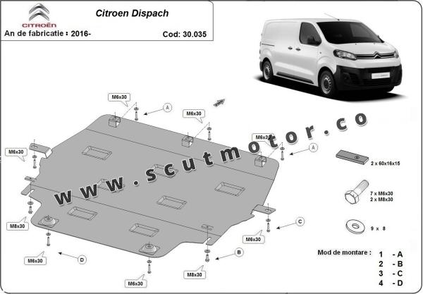 Scut motor Citroen Dispatch 2