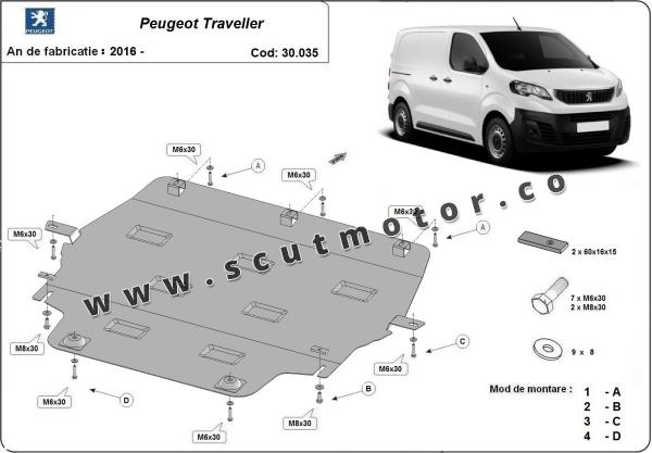 Scut motor Peugeot Traveller 2