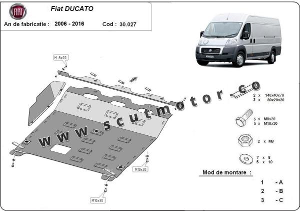 Scut motor Fiat Ducato 1