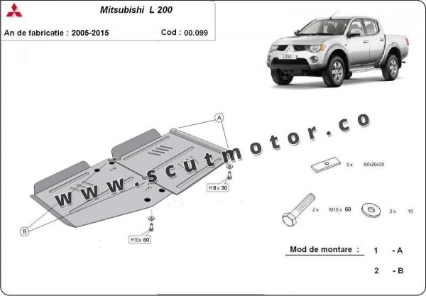 Scut cutie de viteză și reductor Mitsubishi L 200 1