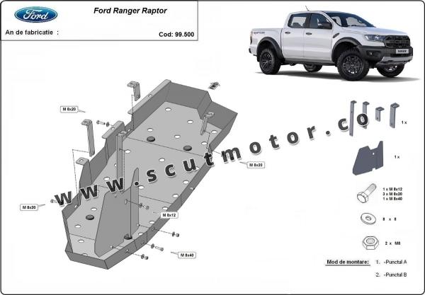 Scut rezervor Ford Ranger Raptor 2