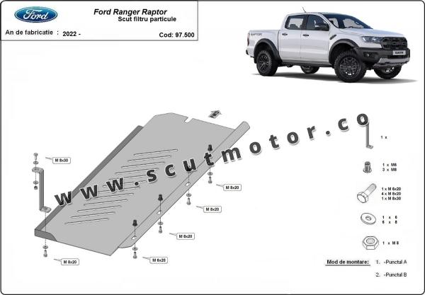 Scut filtru particule Ford Ranger Raptor 1